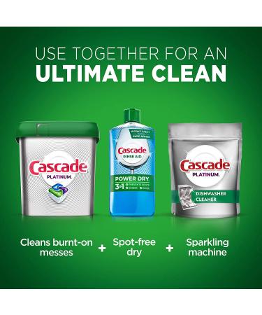Cascade Power Dry Dishwasher Rinse Aid 16 Fl Oz (2 Pack) - Unscented - Pack of 2 - Buy Online on SooperMarket.com