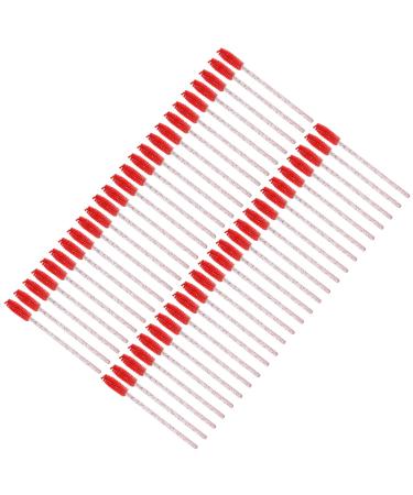 Mascara brush bar ABS material Rich hair volume Disposable eyelash brush Easy to make up Red