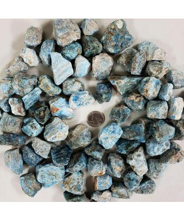 Blue Apatite Stones - Bulk Wholesale Crystal Stones - Raw Crystals Bulk 100g Stone Collection (Size : 100g) - Buy Online on SooperMarket.com