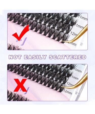 Lash Clusters Individual Lashes 40D-0.07D | 280PCS Eyelash Extension Cluster Lashes | DIY Eyelash Extensions at Home (9-16mm Mix - Buy Online on SooperMarket.com