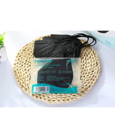 EUROPAPA 20x FFP2 Face Masks - Small Size 5-Ply Respiratory Masks Individually Packed EU Certified Black - Buy Online on SooperMarket.com