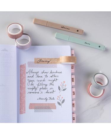 DIVERSEBEE Pastel Washi Tape Set - 5 Rolls Decorative Craft Tape for Scrapbooking, Journaling & Gift Wrapping (Forest) - Buy Online on SooperMarket.com