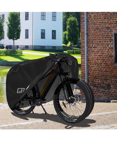 GRITRIVAL Waterproof Bike Cover with Bike Rack Chain Lock - Black (Large) | Outdoor Storage | 3 Colors | 2 Sizes - Buy Online on SooperMarket.com