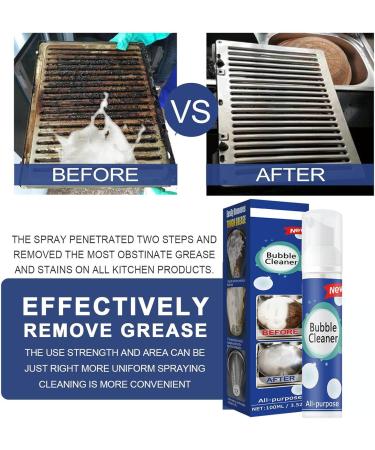 Luftune Bubble Cleaner Luftune All Purpose Rinse Cleaning Spray All-Around Kitchen Cleaning Foam Kitchen Bubble Cleaner Spray Foaming Heavy Grease Cleaner for Hoods Stovetop (3pcs) - Buy Online on SooperMarket.com