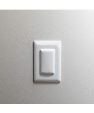 Qdos StayPut Double Outlet Plug Cover - One Plug Covers both Outlets! - Secure Fit and Beveled Edges Prevent Small Fingers from Removing Unlike Inferior Products| Fits All Outlets | 6 pack | White White 6 Pack - Double Outlet Cover - White