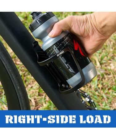 Corki Cycles Bike Bottle Holder - Right & Left Slide-Entry for Racing MTB & E-Bikes - Aluminum Black 2-Pack - Buy Online on SooperMarket.com