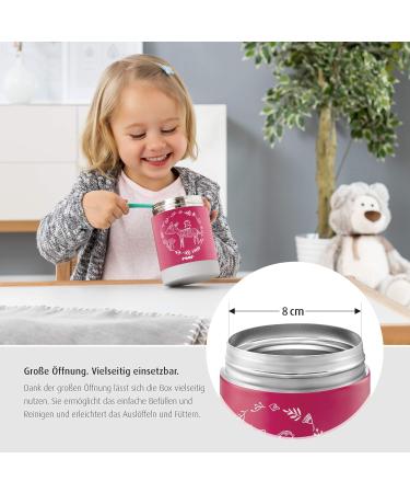 Reer Stainless Steel Warming Box for Baby Food - 300ml Berry Red | Anti-Slip Base | International Shipping - Buy Online on SooperMarket.com