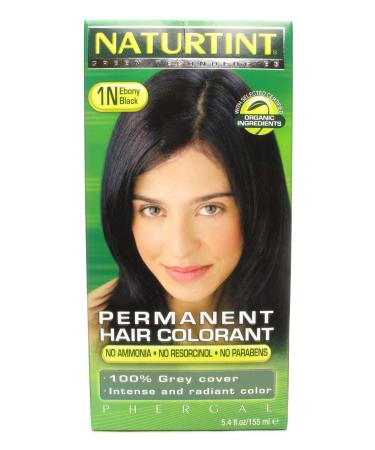Naturtint 1N Ebony Black Permanent Hair Colour 2xKit