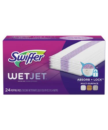Swiffer WetJet Hardwood Floor Cleaner Spray Mop Pad Refill Multi Surface 24 Count