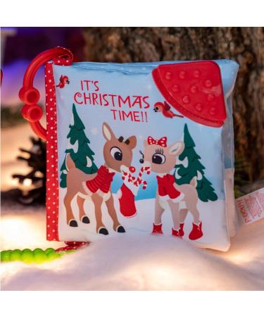 Rudolph The Red-Nosed Reindeer Teether Book - Soft Crinkle, Mirror, Christmas Toy | Kids Preferred | Boys & Girls 0+ | 5 Inches - Buy Online on SooperMarket.com