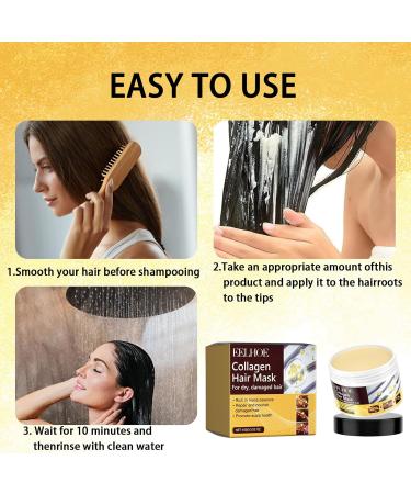 FunnAura Argan Oil Collagen Hair Deep Repair Collagen Mask for Dry Damaged Hair all Types - Buy Online on SooperMarket.com