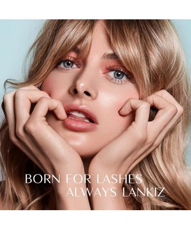 LANKIZ Cluster Lashes - DIY Featherlight Synthetic Eyelash Extension Wisps - Reusable Soft False Eyelashes - Natural Look - 10D+20D (9-14mm) - Buy Online on SooperMarket.com