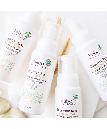 Babo Botanicals Unscented Baby Foam Wash 9 Fl Oz | Organic Calendula & Oat Protein - Buy Online on SooperMarket.com