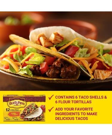 Old El Paso Taco Shells & Flour Tortillas - 12 Pack, 7.4 oz | Authentic Mexican Flavor - Buy Online on SooperMarket.com