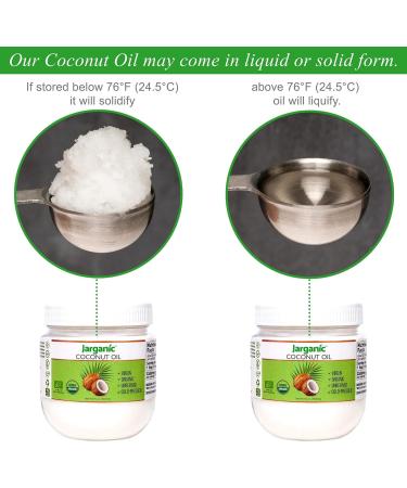 Organic Coconut Oil 500ml for Cooking Baking Hair Skin Body Face - Extra Virgin Natural Pure Cold-Pressed Unrefined - Vegan Keto Paleo Gluten Free - Buy Online on SooperMarket.com