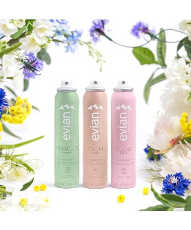 Evian Glow Facial Mist - Organic Radiance Boost - Nourish Skin & Enhance Makeup - All Skin Types - French Alps Skincare - Buy Online on SooperMarket.com