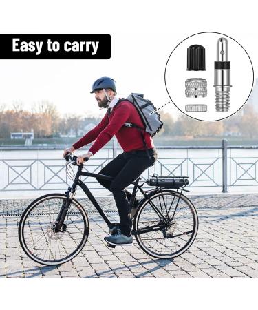40-Part Bicycle Valve Replacement Set - Lightning Valve Dunlop Insert Seal & Caps for Easy Bike Maintenance - Buy Online on SooperMarket.com