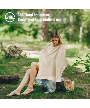 Uningyi Breastfeeding Towel | 360 Full Privacy Soft Cover for Comfortable Nursing - Buy Online on SooperMarket.com