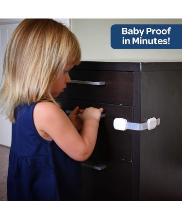 8 Pack Multifunctional Child Safety Locks for Closets Drawers Furniture Toilets Dishwashers Refrigerators & Ovens - Adjustable & Secure - Buy Online on SooperMarket.com