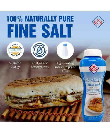 Dos Anclas Sal Fina Table Salt 17.64 Oz - Multi-Purpose Seasoning - Buy Online on SooperMarket.com