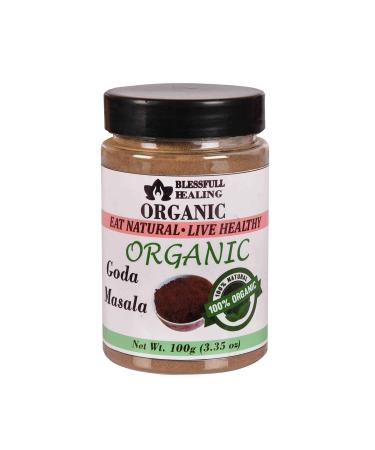 Blessfull Healing Organic Goda Masala 100 Gram Airtight Container (Packing May Vary) 100 Gram 3.35 oz