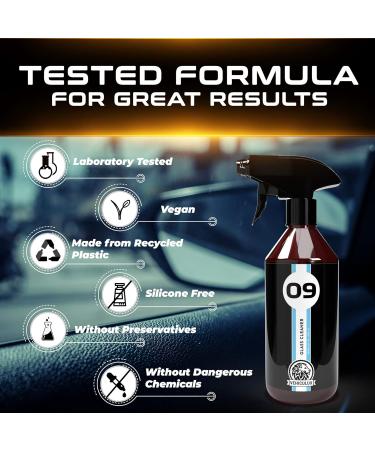 Vehiculux Glass Cleaner Spray - Car Cleaning Kit: Ideal Window Cleaner Spray for Window Cleaning Equipment - Window Cleaner Tool for Window Cleaning Kit - Alternative to Window Vacuum Cleaner 500ml - Buy Online on SooperMarket.com