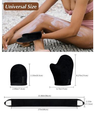 3-in-1 Self Tanning Mitt Applicator Kit with Back Lotion Applicator - Ultra Soft Glove for Self-Tan Application - Buy Online on SooperMarket.com