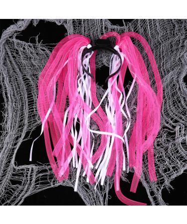 FOMIYES LED Braid 1pc Glow in Dark Headwear Led Flash Braid Hair Hoop Funny Headwear for Halloween Easter Party Hair Band Mardi Gras Noodle Braid Hair Accessories Bride Headband To Weave One Size Pink - Buy Online on SooperMarket.com