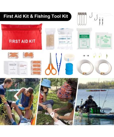 Emergency Survival Kit - 151 Pcs First Aid Gear Outdoor Trauma Bag with Tactical Flashlight, Knife, Pliers, and More for Camping, Earthquake, Adventures - Buy Online on SooperMarket.com