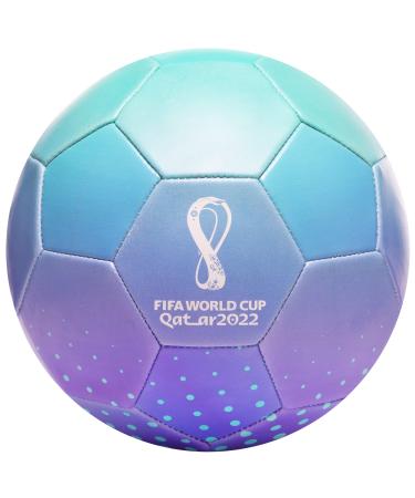 Capelli Sport FIFA World Cup Qatar 2022 Tournament Soccer Ball Souvenir Display, Officially Licensed Futbol for Youth and Adult Soccer Players, Play Bright