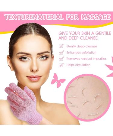 6-Piece Exfoliating Shower Bath Gloves and Scrubber Set for Men and Women - Buy Online on SooperMarket.com