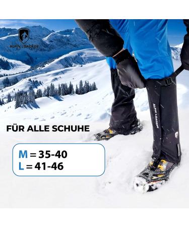 Alpin Loacker Waterproof Gaiters for Hiking & Snowshoeing | Durable Outdoor Gaiters for Men & Women - Buy Online on SooperMarket.com