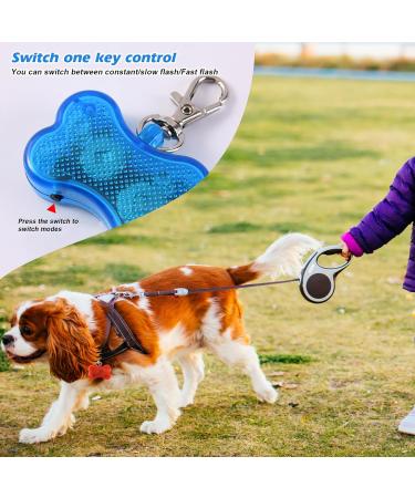 VAILEAL 8-Piece LED Dog Lights - Multicolor Waterproof Safety Lights with Turn Signals for Dogs Cats Joggers & Kids - Perfect for Night Walks - Buy Online on SooperMarket.com