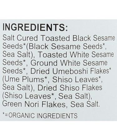 Muso Organic Sprinkling Furikake Umeboshi Black 2.4 oz - Authentic Japanese Flavors - Pack of 1 - Buy Online on SooperMarket.com