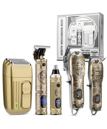 Karrte Men s Grooming Kit Professional Hair Clippers and Shaver for Men Electric Razor and Nose Trimmer Set Gifts for Men
