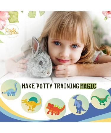 Dinosaur Potty Training Seat Magic Sticker | Color Changing Toilet Targets | 5 Pack with Free Potty e Book - Buy Online on SooperMarket.com