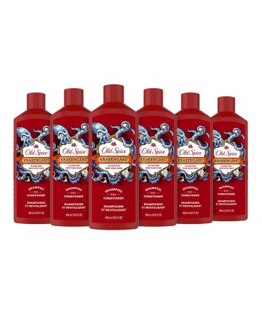 Old Spice Krakengard 2in1 Shampoo and Conditioner for Men, 13.5 fl oz (pack of 6) Krakengard (Pack of 6)