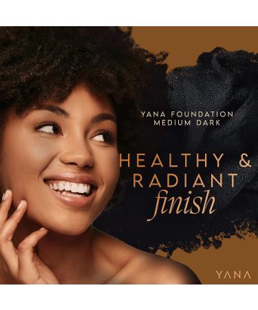 Yana Medium Dark Shade Matte Liquid Foundation 1.35 oz - Long-Wear Formula for Oily/Combination Skin - Suitable for Brown/Tanned Skin - Buy Online on SooperMarket.com
