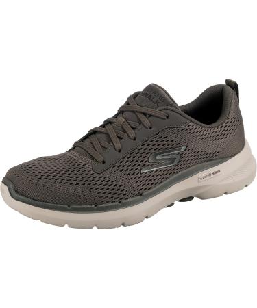 Skechers Men's Sneakers 44 EU Taupe Textile Synthetic