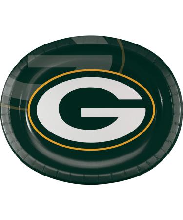 Creative Converting Green Bay Packers Oval Plates 24 ct