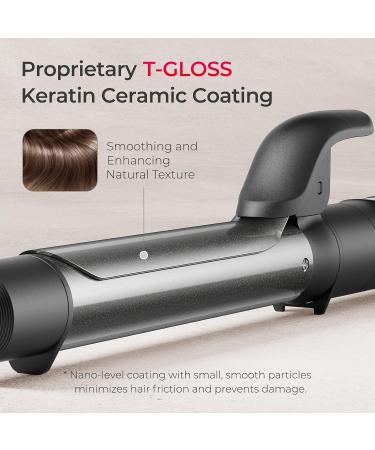 TYMO Curling Iron Set - 3 in 1 Professional Ionic Hair Curler with 5 Temp Settings Dual Voltage & Fast Heating for Defined Curls & Beach Waves - Travel Friendly Black - Buy Online on SooperMarket.com