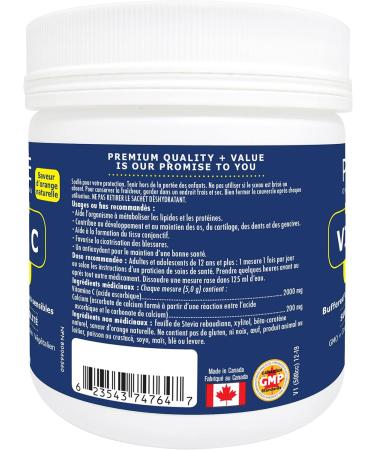 Promise Buffered Vitamin C Powder Orange Flavor-2000mg 400g 80 Day Supply Easy On The Stomach Made in Canada - Buy Online on SooperMarket.com