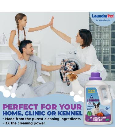 LaundraPet Premium Laundry Detergent - Remove Animal Odors & Stains | Ideal for Home, Clinic, or Kennel | Economical Pet Detergent | 64 Oz - Buy Online on SooperMarket.com