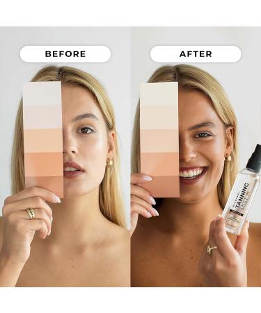 BYROKKO Tanning Face Mist (100 ml) | Natural-Looking Self-Tanning Accelerator with Aloe Vera | For Sunbeds & Outdoors - Buy Online on SooperMarket.com