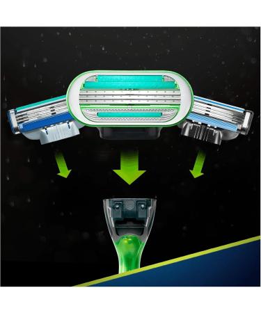 Buy Gillette Body Razor for Men | 3-Layer Blade + 1 Extra Blade | International Shipping Available - Buy Online on SooperMarket.com