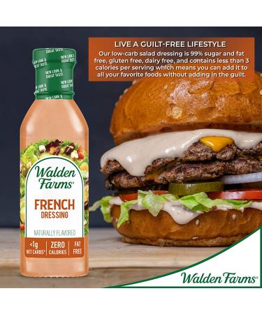 Walden Farms French Dressing - Calorie Free 12 fl oz | Low-Calorie Salad Dressing - Buy Online on SooperMarket.com
