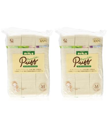 Selena Organic Cotton Puff Size M (200Pc) 2pcs Set