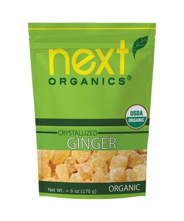 Next Organics Dried Crystallized Ginger 6 oz (Pack of 1)