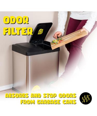 Buy HOVUK Trash Can Air Freshener - 2 Pack Lemon Odor Removers for Kitchen Waste Buckets - Self-Adhesive Swing Pedal Scent (Yellow) - Buy Online on SooperMarket.com