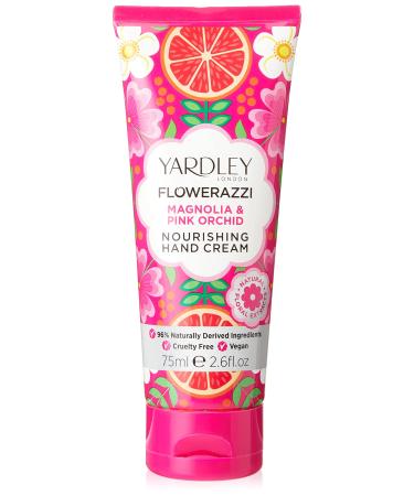 Flowerazzi hand cream with magnolia and pink orchid